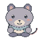 A sleepy-eyed mouse