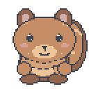 A round little squirrel